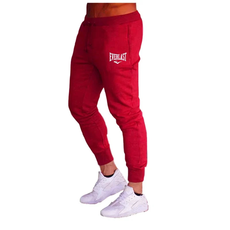 New printed pants, autumn style, EVERLAST men's and women's running pants, jogging pants, sports casual pants, breathable gym pa