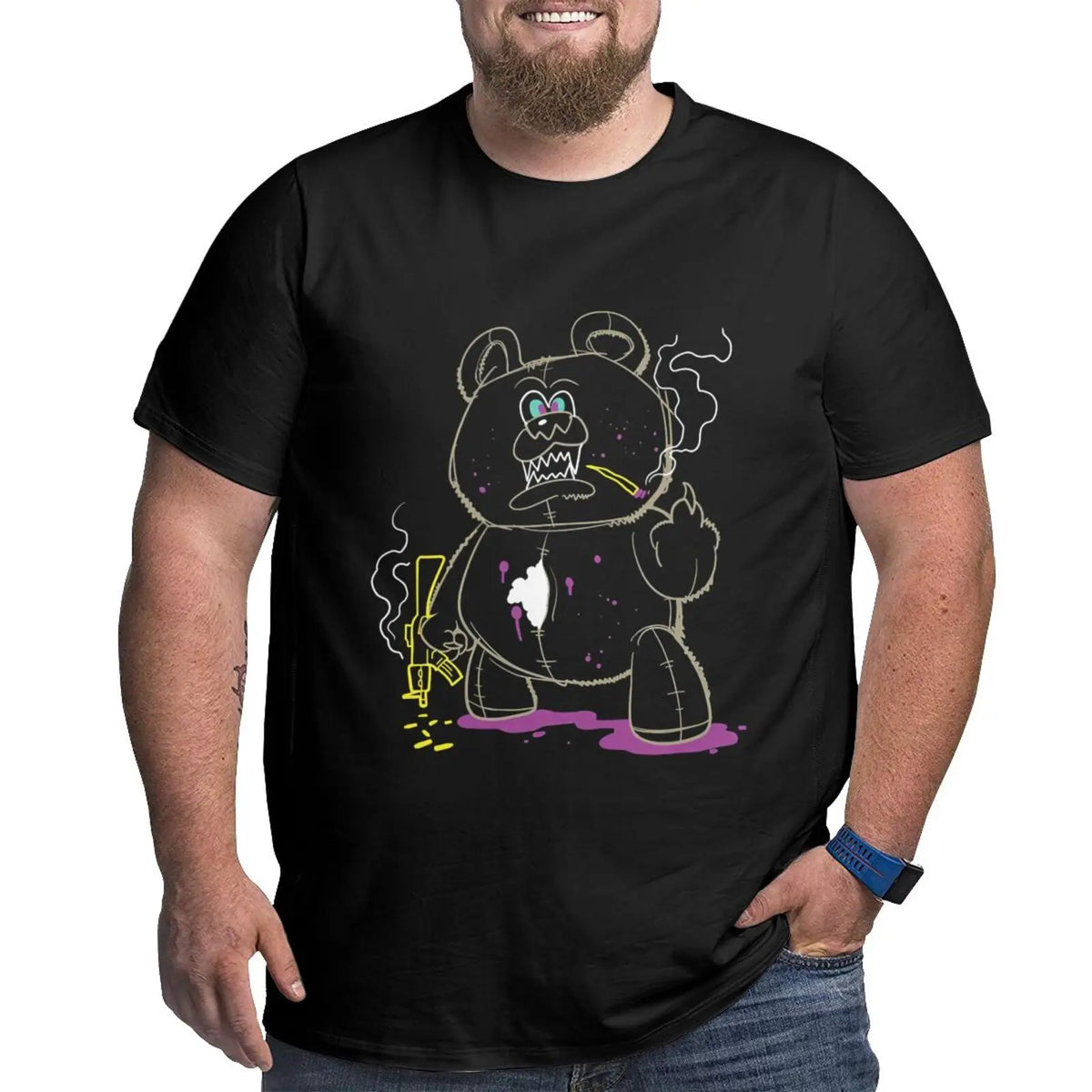 Dinosaur Park Graphic T-shirts for Big and Tall Man Plus Size T Shirts for Big and Tall Man Oversize Top Tees 1X-6X