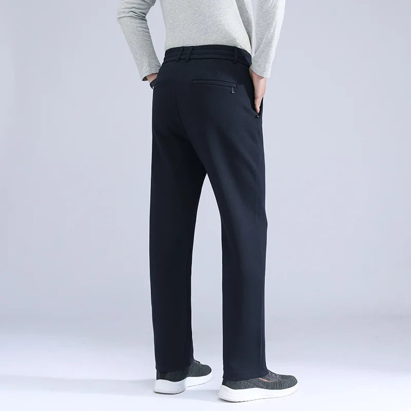 Extended 120cm Men's Pants High Wasit Stretch Trouser Male Extra Long Leg Length Inseam Casual Lengthened 200 Cm 205cm Loose Fit