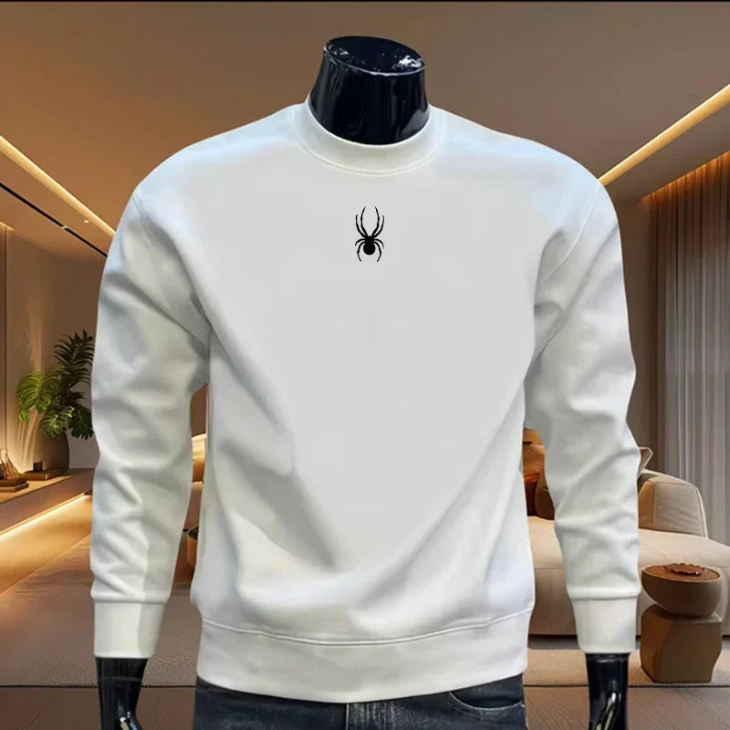 New men's round neck long sleeved sportswear, high-quality outdoor casual men's clothing, fashionable spring and autumn suit