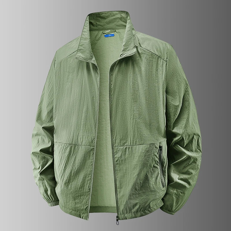 UPF50+ UV Protection Skin Coats Men Big Size 8XL 7XL 6XL Summer Windbreaker Lightweight Windshield Reflective UV Blocking Jacket