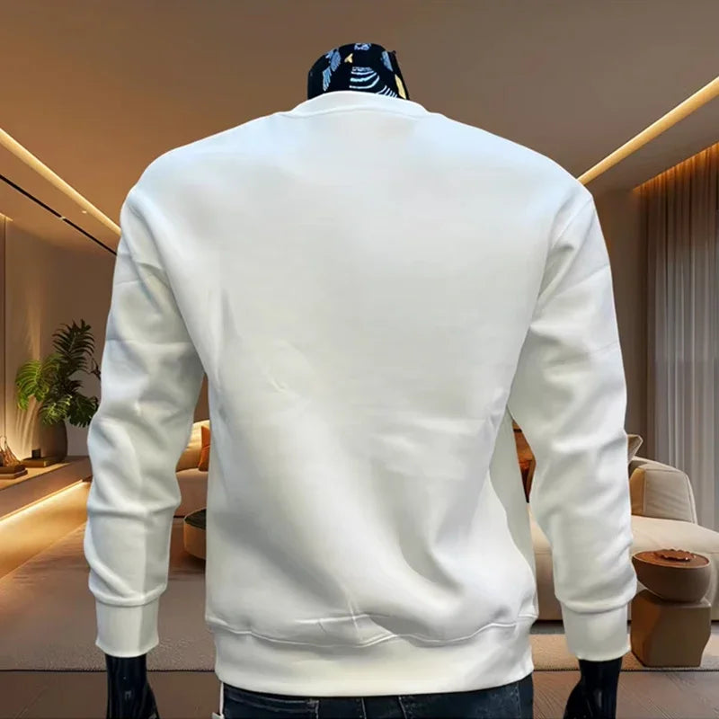 Italy Printing Mens Sweatshirts  Casual O-Neck Tops Outdoors Sports Jogging Mens Clothing Autumn Winter Pullover Sportswear 2025