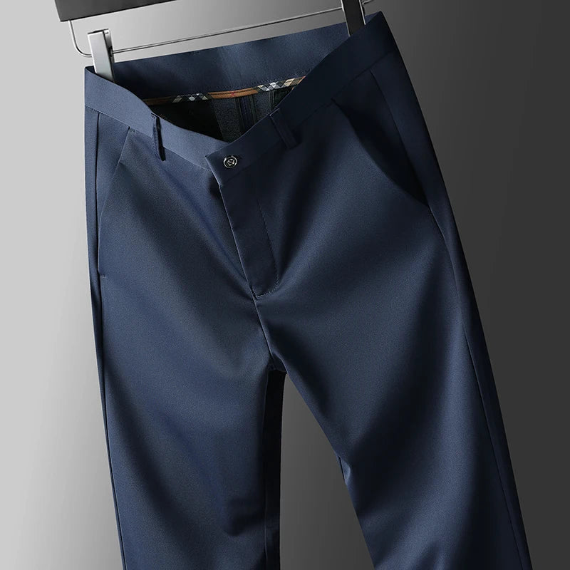 Four-Way Stretch Business Casual Pants for Men, Spring/Autumn Dress Pants, Men's Trousers, Formal Pants, Casual Elastic Dress Pa