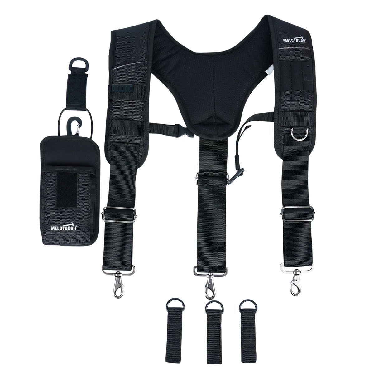 Tool Belt Suspenders Work Belt Suspenders for Men Big and Tall Construction Bag Suspenders Padded Work belt Suspenders
