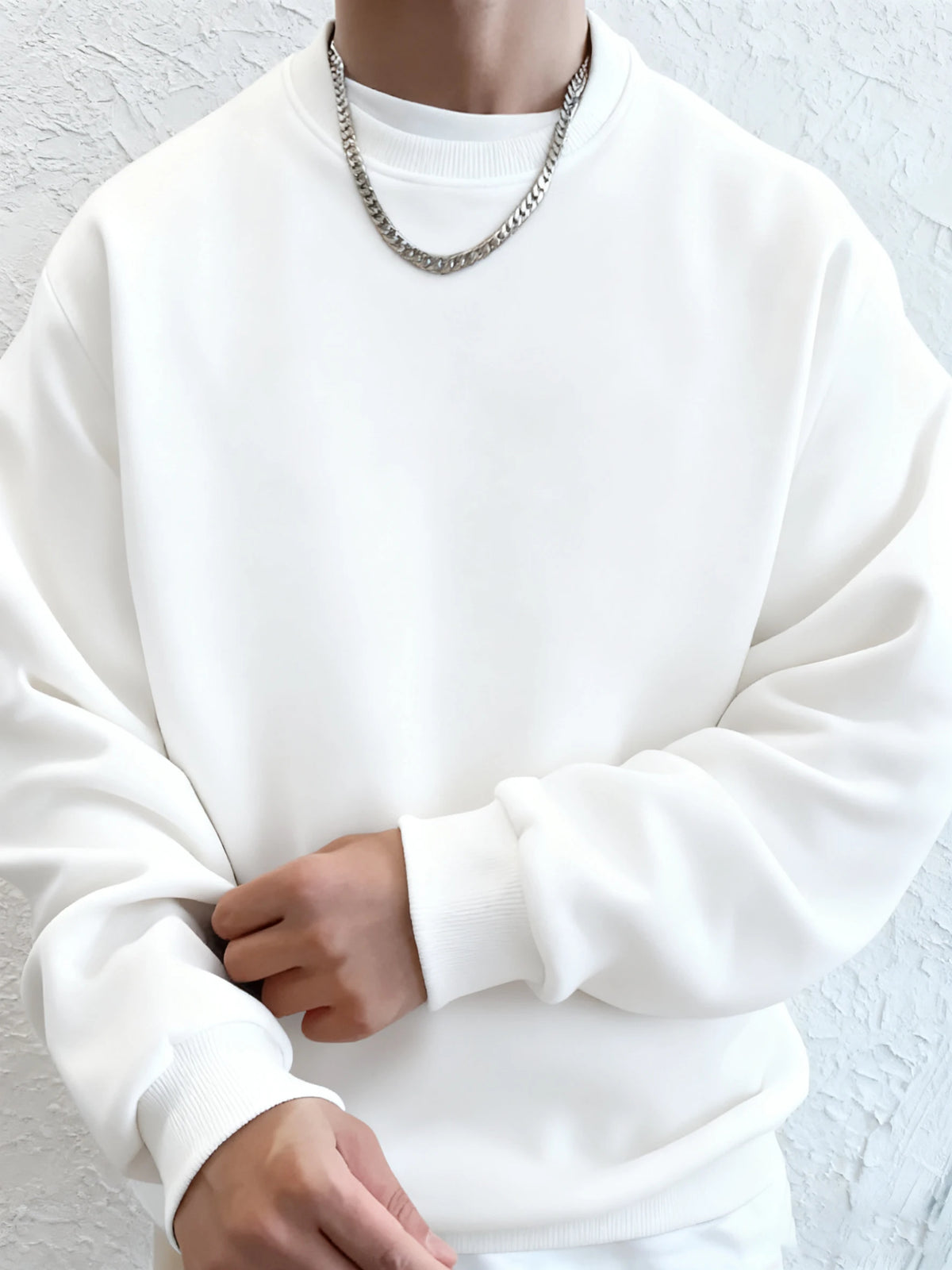 Man'S Fleece Autumn Tops Street Fashion Pullovers Comfortable Classic Sweatshirts Sports Casual Sportswears Daily Soft Clothing