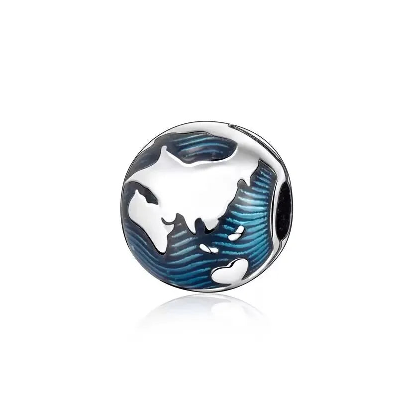 Hot Sale 100% 925 Sterling Silver Fashion Ocean Animal Fish Starfish Seahorse Beads Ladies DIY Elegant Fine Jewelry Gifts