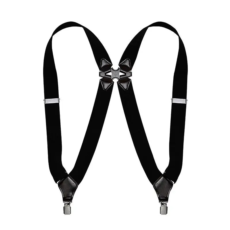 Suspenders for Men Work 2.5cm Wide 2 Clips Heavy Duty Big and Tall Trucker Suspenders Adjustable Elastic Trouser Braces
