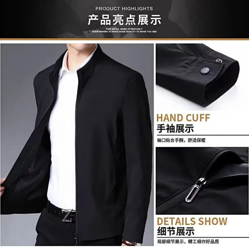 Spring Autumn New Casual Coat Blazers for Men Formal Social Jacket Business Jacket Men's Solid Color Luxury Office Dress Coat