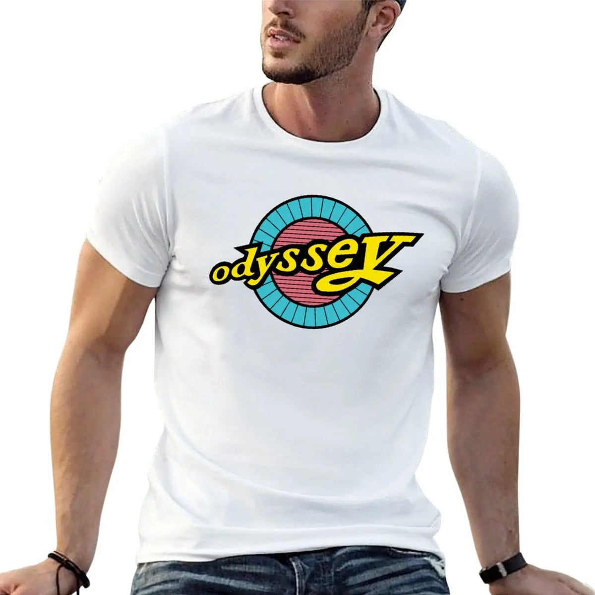 Odyssey BMX Blue Yellow T-Shirt new edition boys animal print big and tall t shirts for men