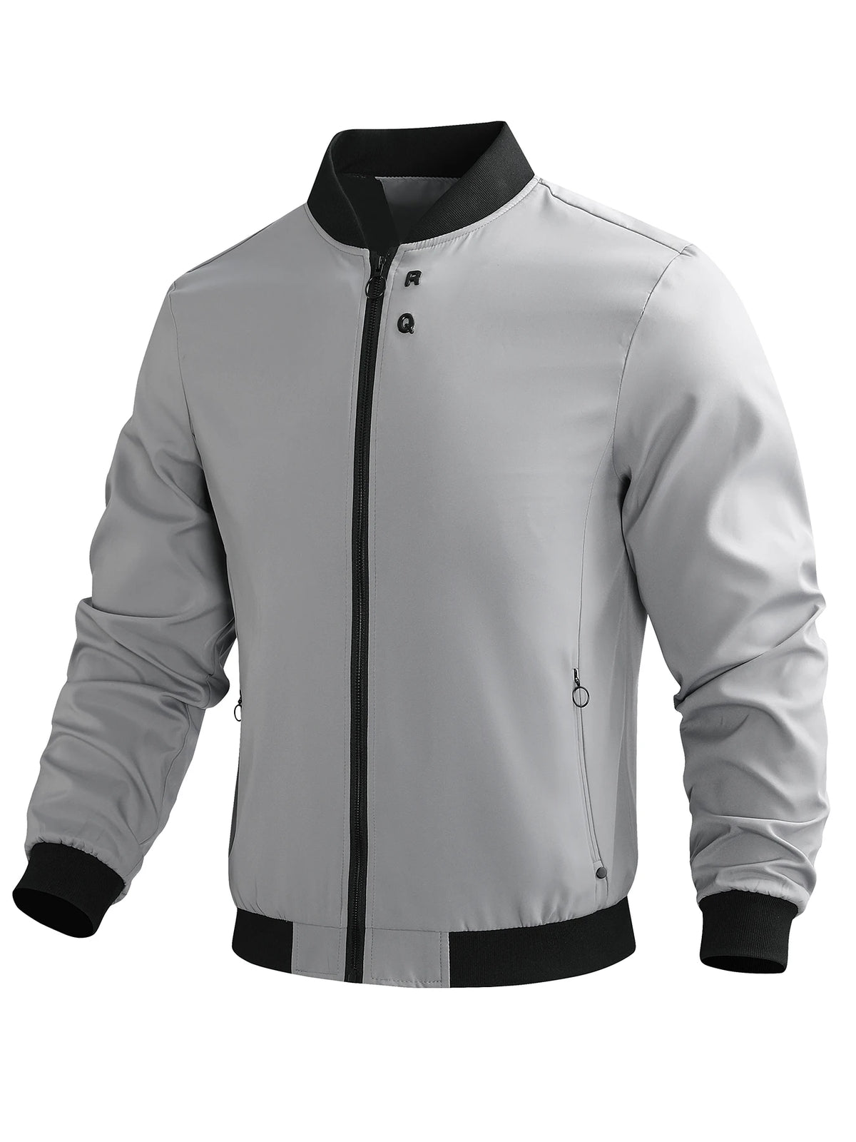 Spring and Autumn Men's 2024 New Sports Business Commuting Casual Jacket Solid Color Loose Trendy Men's Outerwear Casual Easiest
