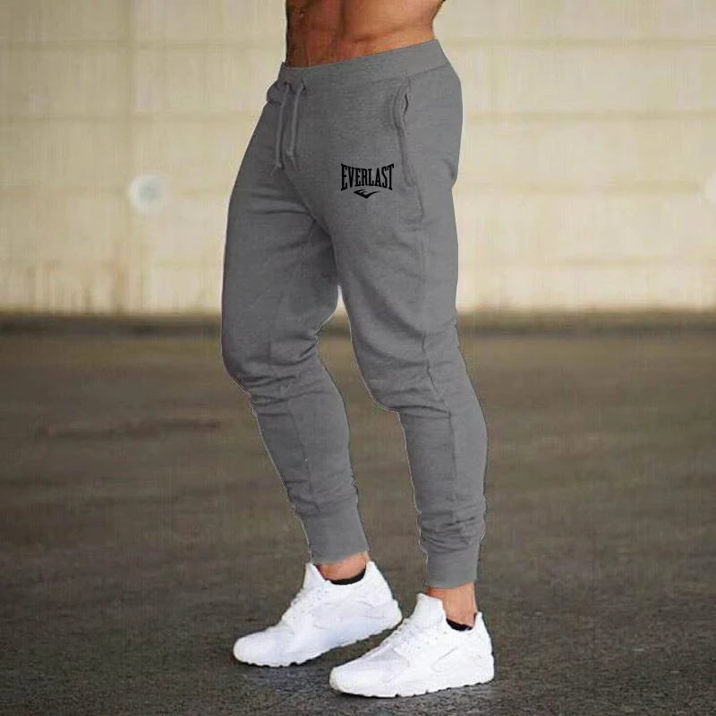 New printed pants, autumn style, EVERLAST men's and women's running pants, jogging pants, sports casual pants, breathable gym pa