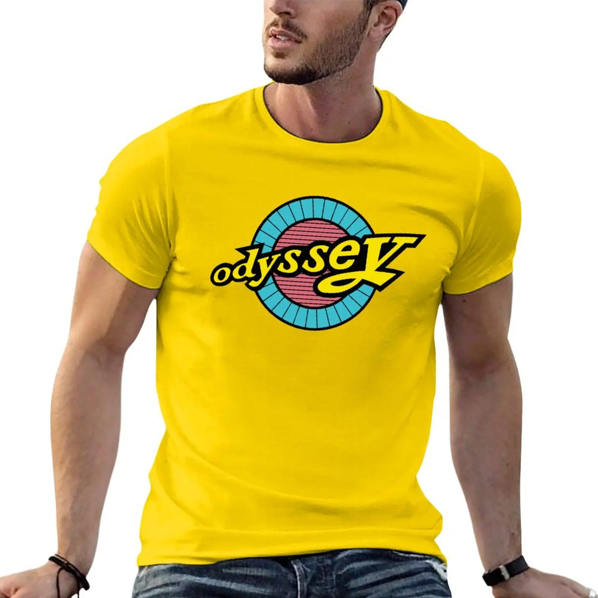 Odyssey BMX Blue Yellow T-Shirt new edition boys animal print big and tall t shirts for men