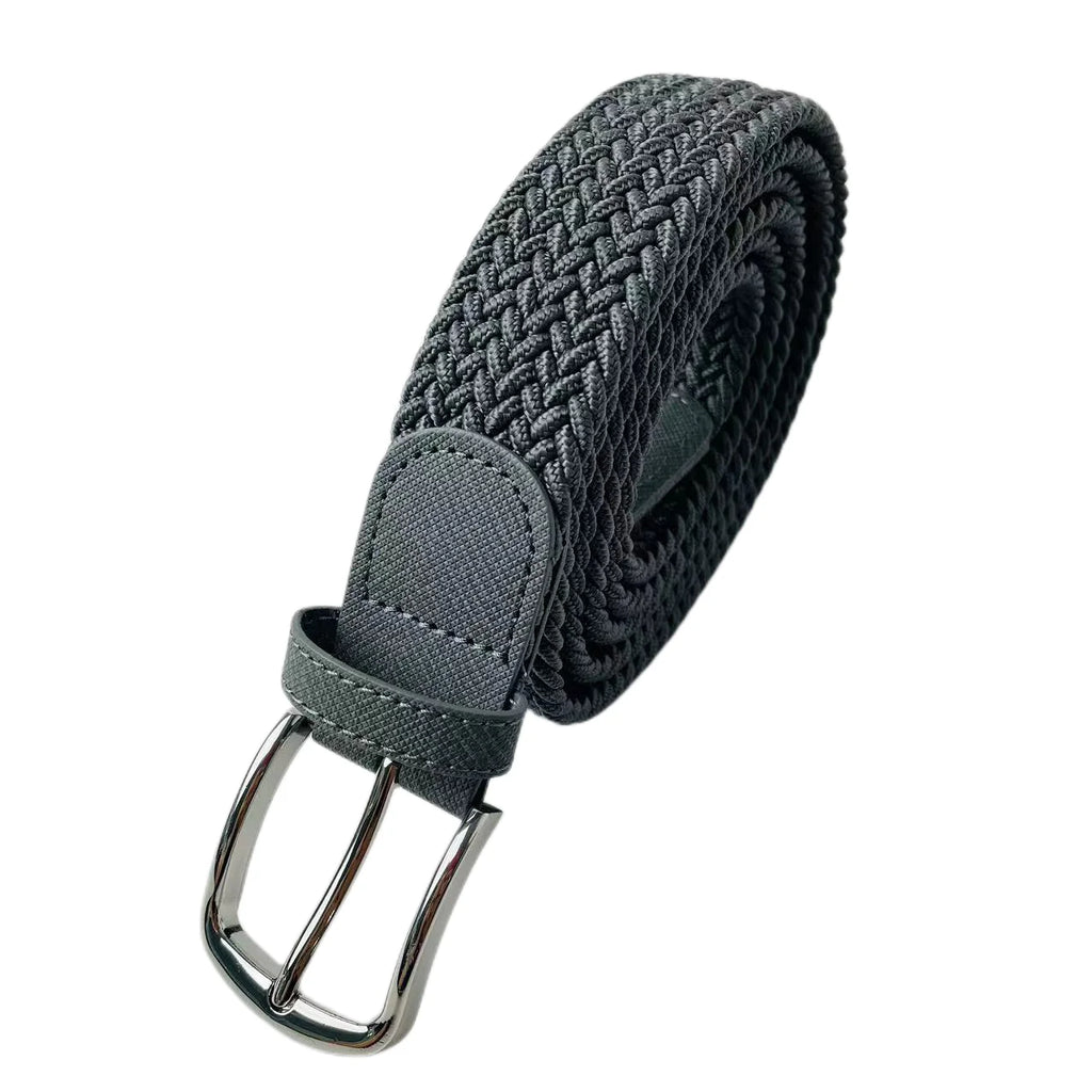 Men Belt Plus Size 140cm 160cm 180cm Braided Elastic Waistband Non Porous Comfortable Belt for Men Big and Tall
