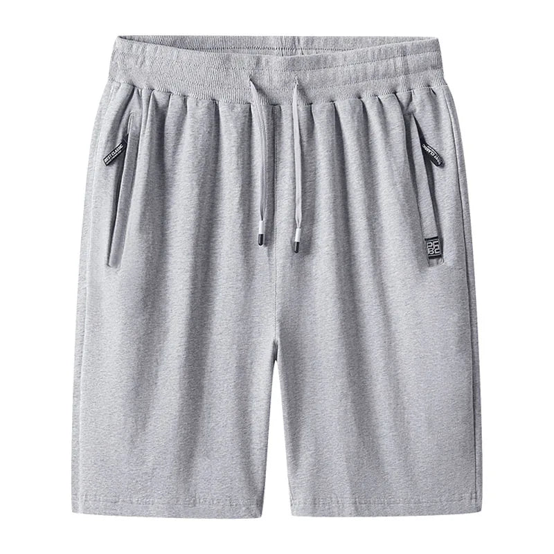 Big&Tall Cotton Shorts Men Plus Size Casual Knit Summer Thin Breathable Sports Shorts Comfortable Running Shorts 6XL 7XL 8XL