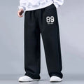 Spring Autumn Multi-Pockets Sweatpants Men Drawstring Waist Sportswear Casual Track Pants Plus Size Loose Straight Trousers 7XL