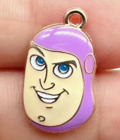 10pcs Cartoon Charm for Jewelry Making Enamel Necklace Keychain Phone Pendant Diy Accessories Alloy Metal Gold ﻿