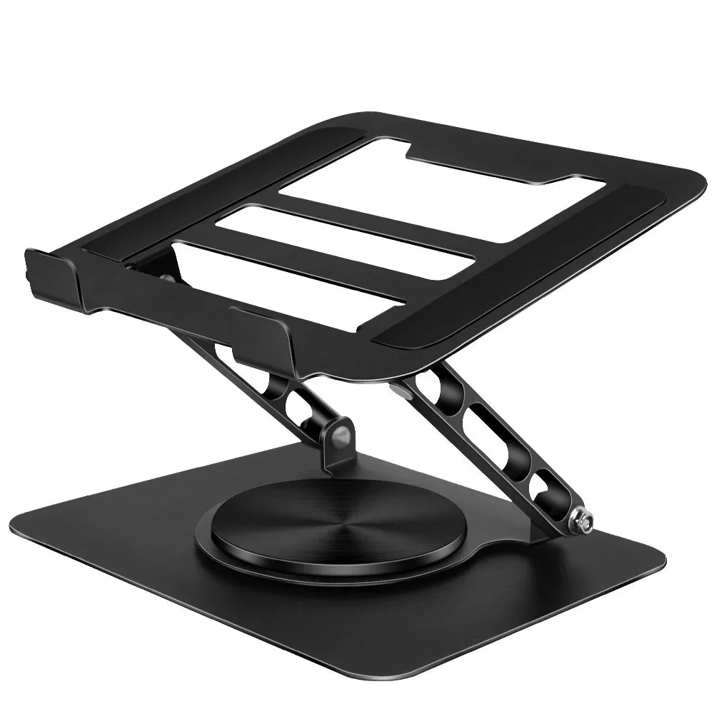 Laptop Stand for Desk, Adjustable Computer Stand with 360° Rotating Base, Ergonomic Laptop Riser for Collaborative Work, Foldabl