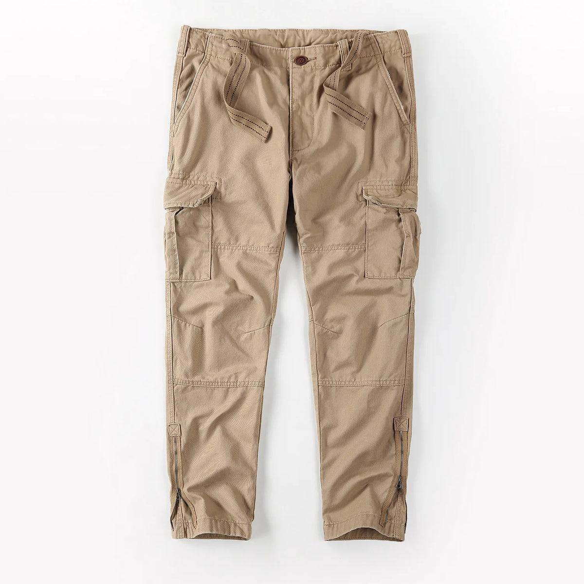 Four Seasons New American Retro Men's Sports Pants Camouflage Cotton Wash Water Men's Pants Loose Straight Work Pants A002