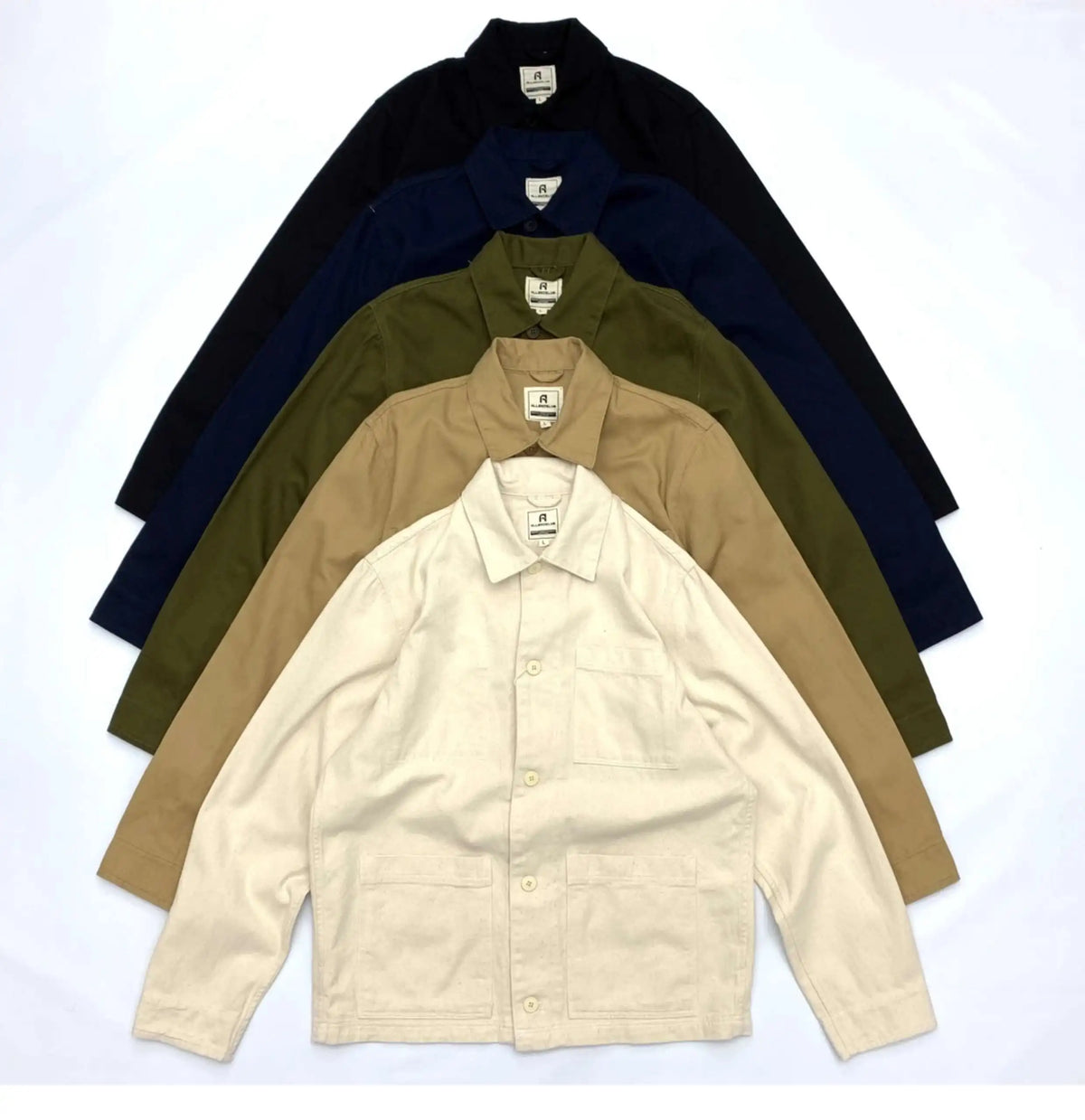 Men's 100% Cotton Work Jacket With Multi-Pocket Autumn Winter Turn-Down Collar American Style Cargo Thin Loose Jackets And Coats
