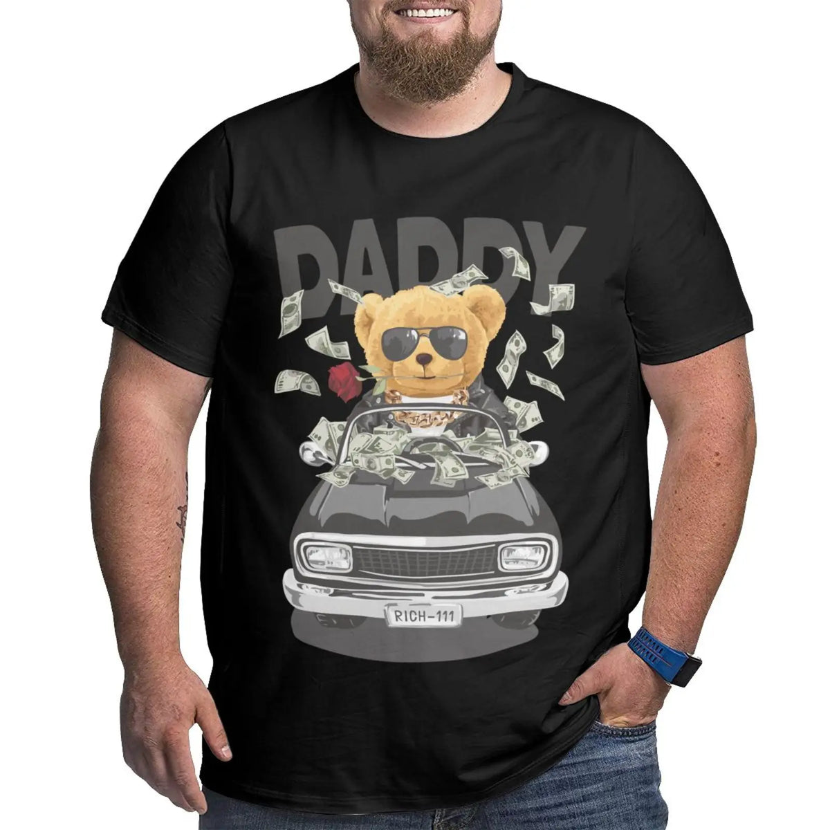 Dinosaur Park Graphic T-shirts for Big and Tall Man Plus Size T Shirts for Big and Tall Man Oversize Top Tees 1X-6X