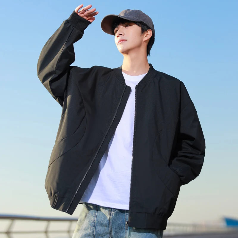 Autumn Workwear Jacket Men Casual Bomber Jacket Korean Windbreaker Men's Jackets Slim Fit Luxury Baseball Coats S-3XL Outerwear