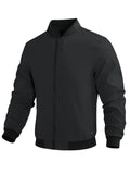 Spring and Autumn Men's 2024 New Sports Business Commuting Casual Jacket Solid Color Loose Trendy Men's Outerwear Casual Easiest