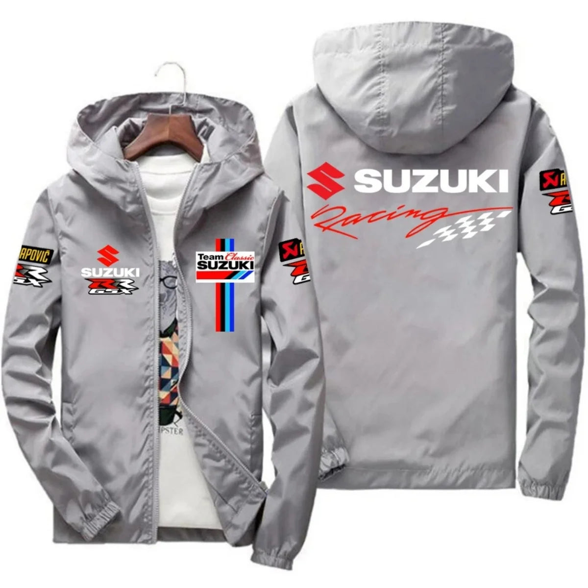 New Suzuki Racing Spring-Autumn Jacket - Men's Windproof Coat - Casual Fashion Sportswear - Outdoor Fashion Couple's Jacket - Mu