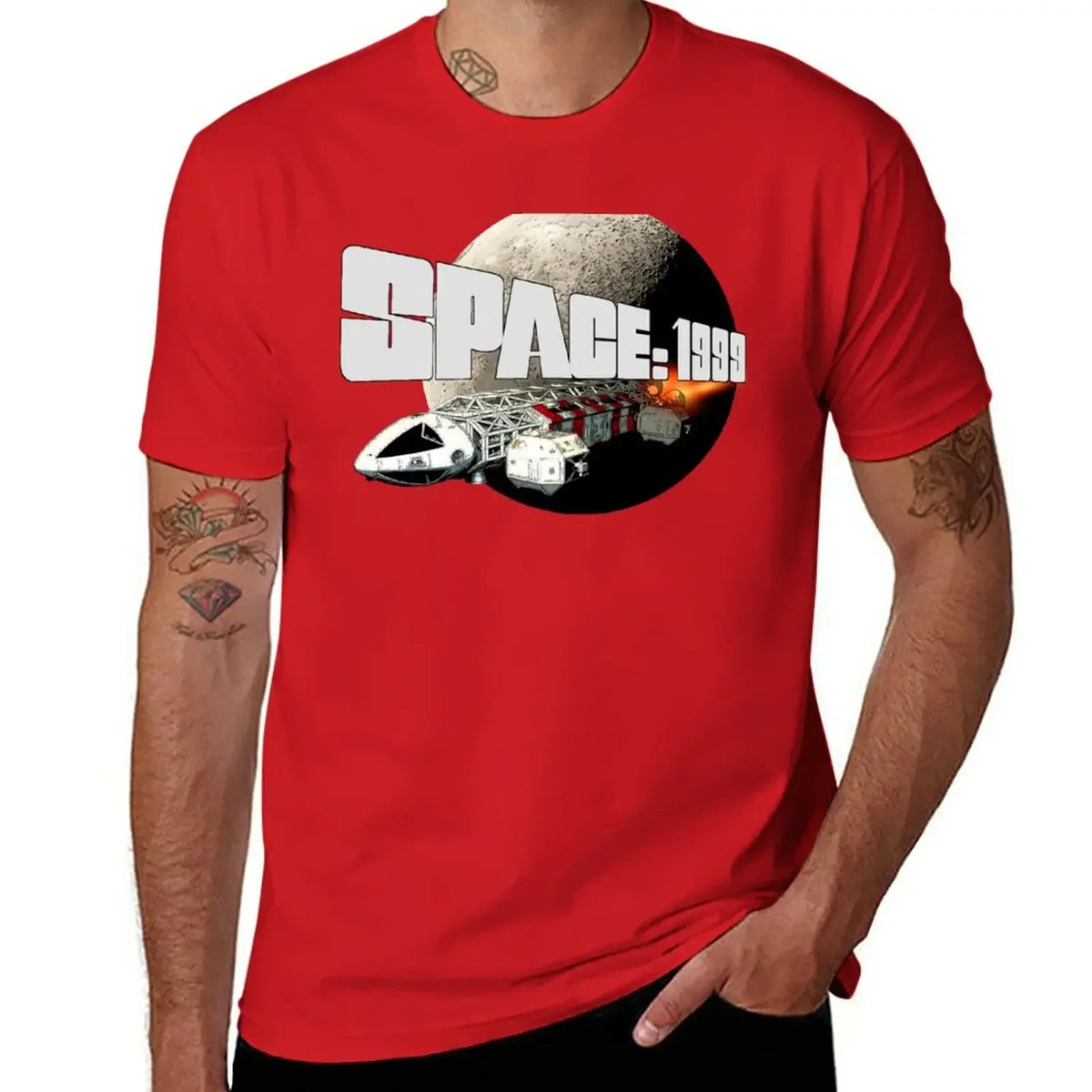 SPACE 1999- Eagle Transporter T-Shirt boys animal print shirt t-shirts man mens big and tall t shirts
