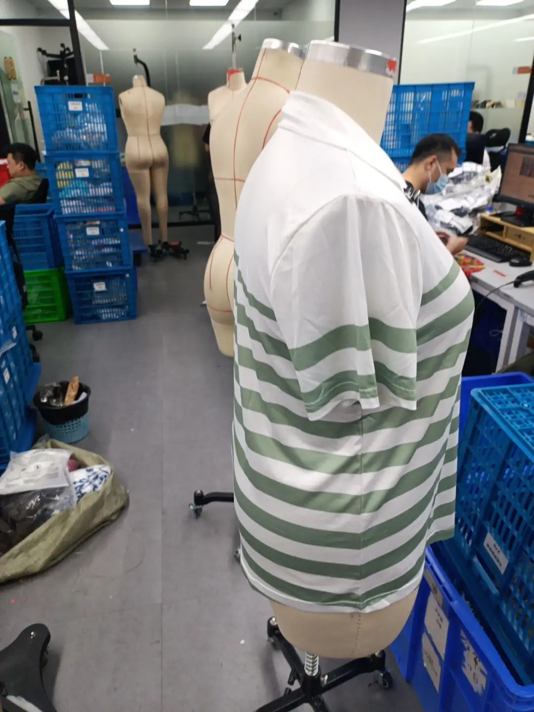 2025 Plus Size New Round Neck Striped T-Shirts For Women In Europe And America For Spring And Summer