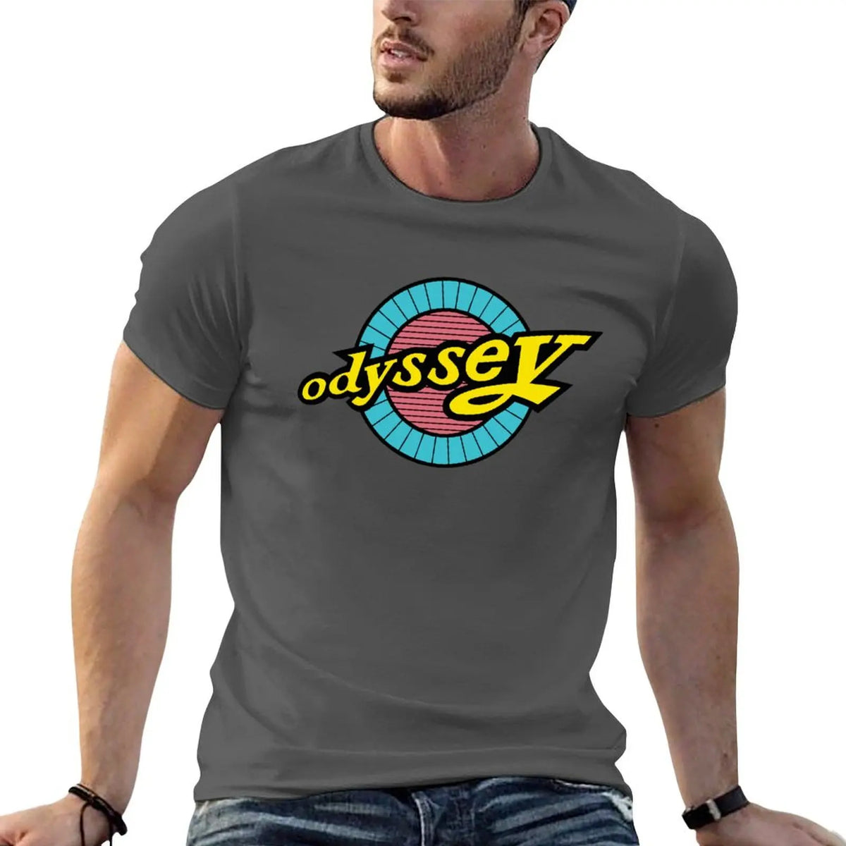 Odyssey BMX Blue Yellow T-Shirt new edition boys animal print big and tall t shirts for men