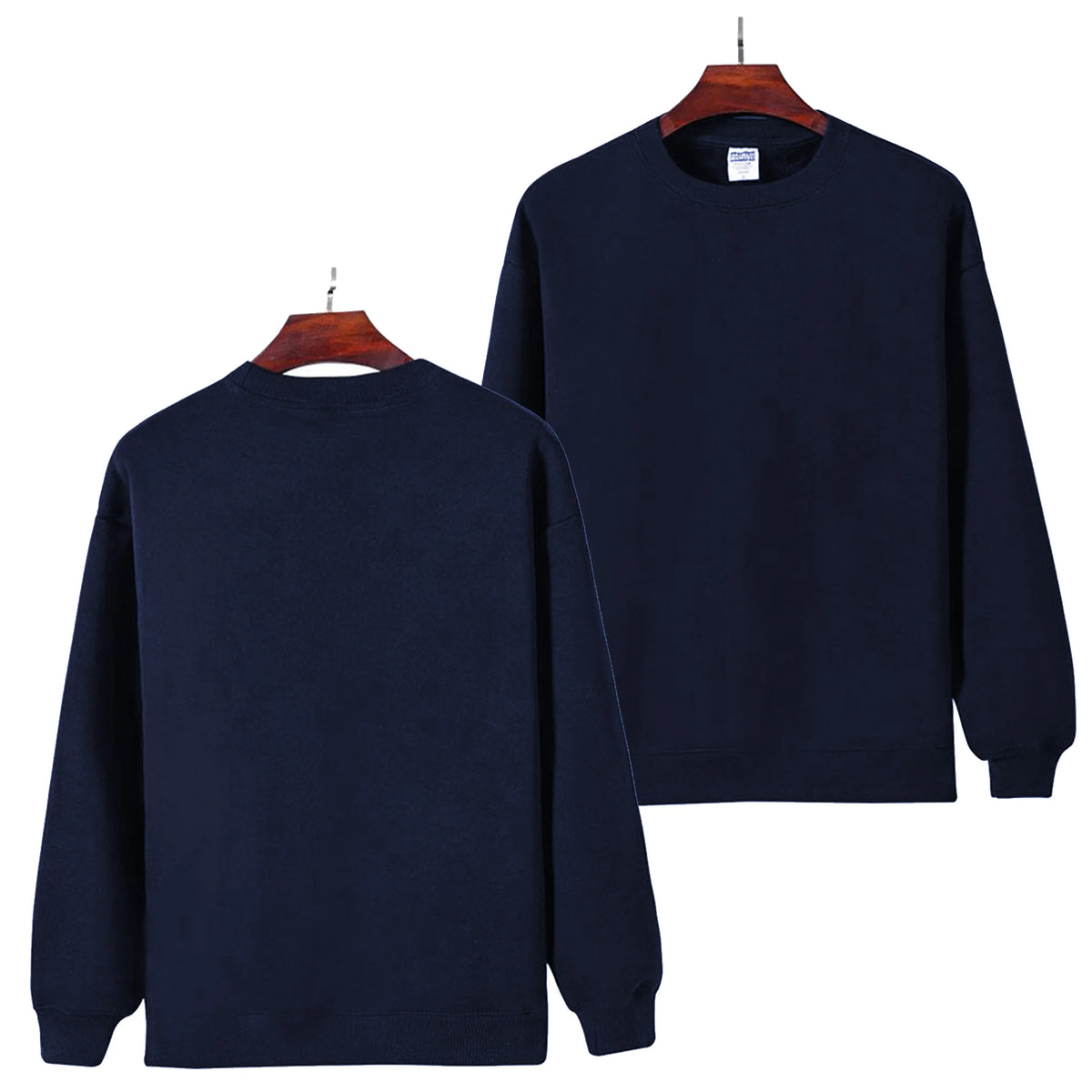 DIY Pattern Custom LOGO 16.9 oz 480 g/m² Heavy Cotton Plus Velvet Hooded Sweater Men's Thick Black Polar Fleece Pullover