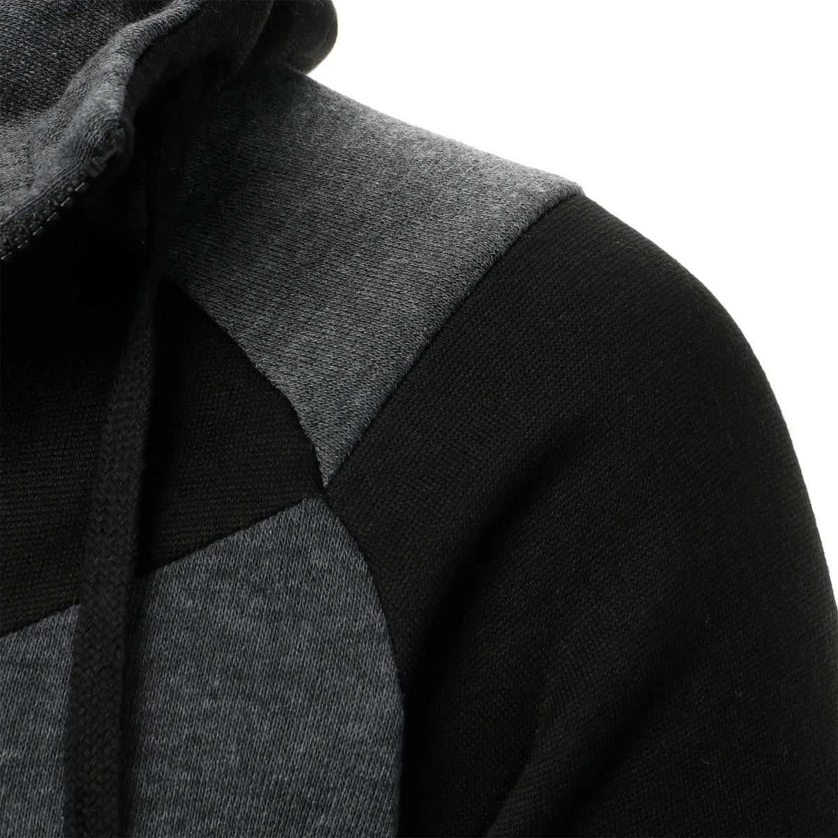 Autumn and winter sports spliced top casual long sleeve hooded sports men's style
