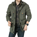 Factory Direct Men's Jacket Casual Autumn/Winter Outdoor Plus Size Medium Length Waterproof Breathable Windbreaker