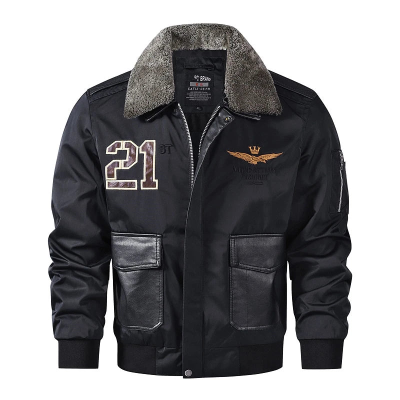 Military MA-1 Bomber Jackets Men Autumn Ma1 Polit Flight Coats Tactica Mens Windbreaker fur Collar Man Pilot jackets men