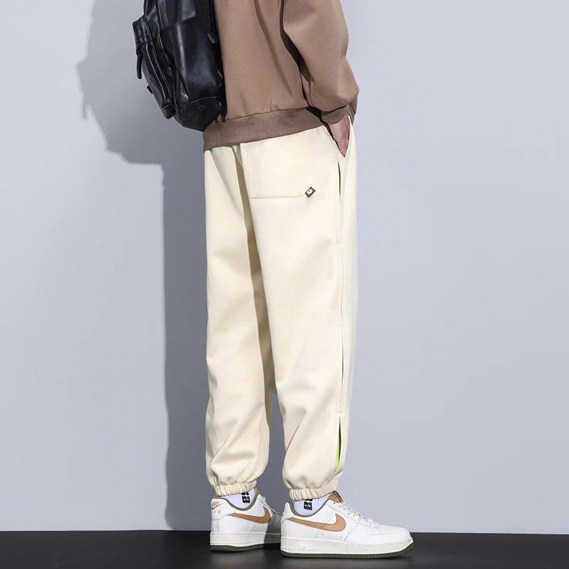 Large Size Men's Sweatpant Loose Fit Baggy Jogger Pants Male Spring Summer Elastic Sport Casual Fashion Trouser Big Large Plus