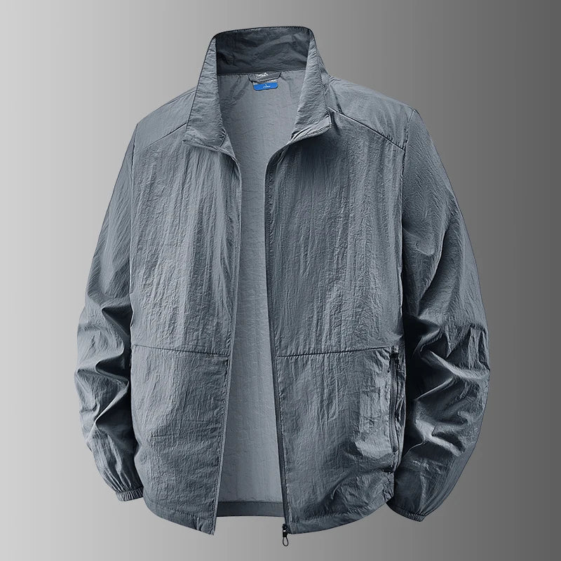 UPF50+ UV Protection Skin Coats Men Big Size 8XL 7XL 6XL Summer Windbreaker Lightweight Windshield Reflective UV Blocking Jacket