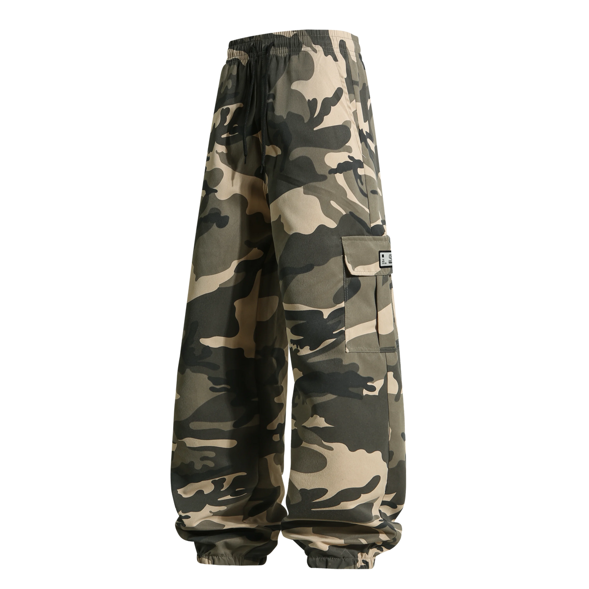 Men'S Camo Jogger Pants Military Cargo Pants Leg-Bound Tapered Casual Camouflage Pants