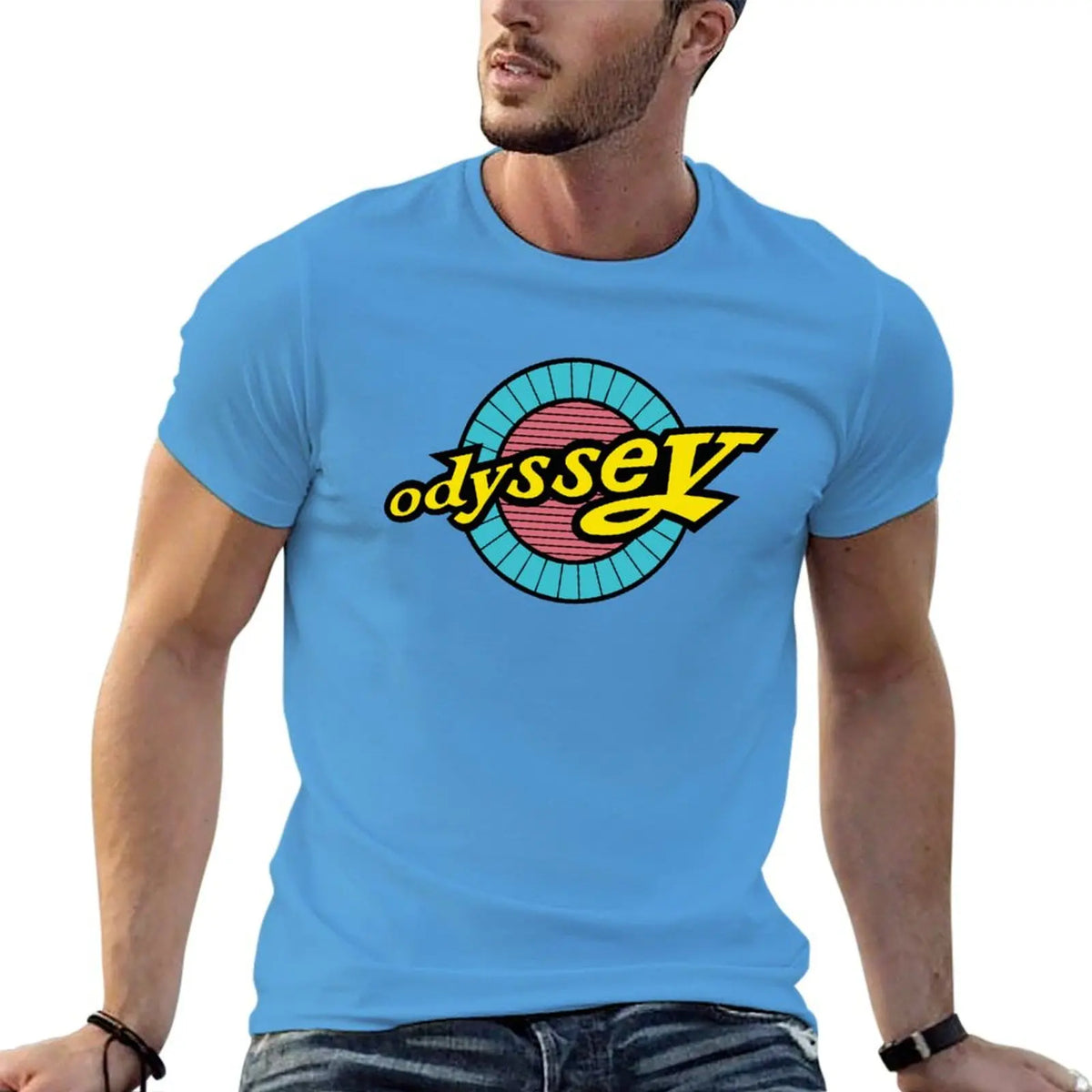 Odyssey BMX Blue Yellow T-Shirt new edition boys animal print big and tall t shirts for men