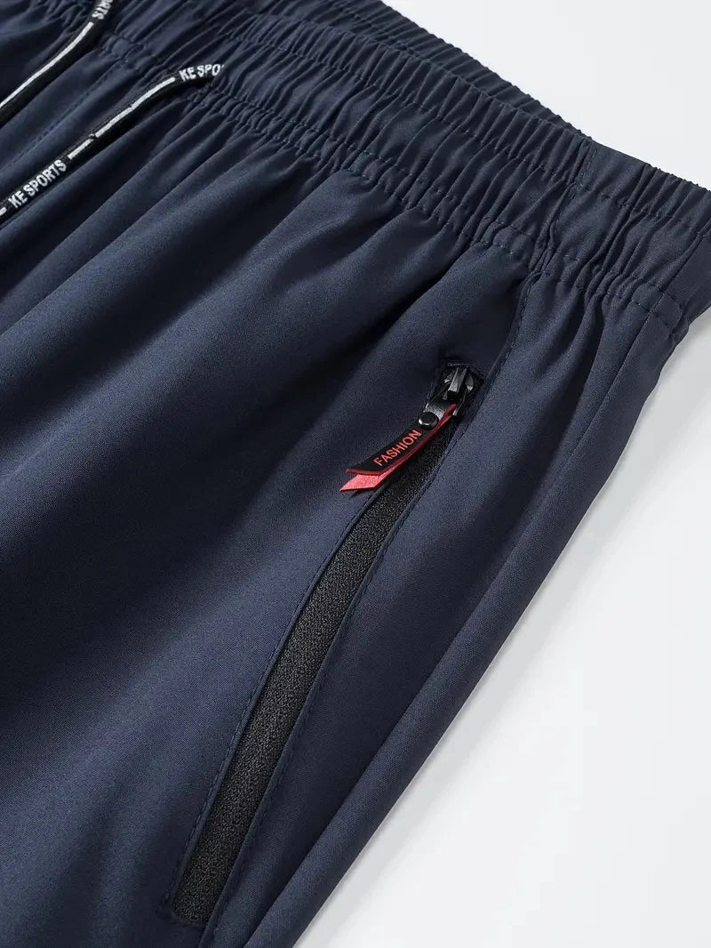 3-Pack Soft Men's Casual Straight Pants Stretch Elastic Waist Jogger Korean Classic Blue Black Gray Brand Trousers Plus Size