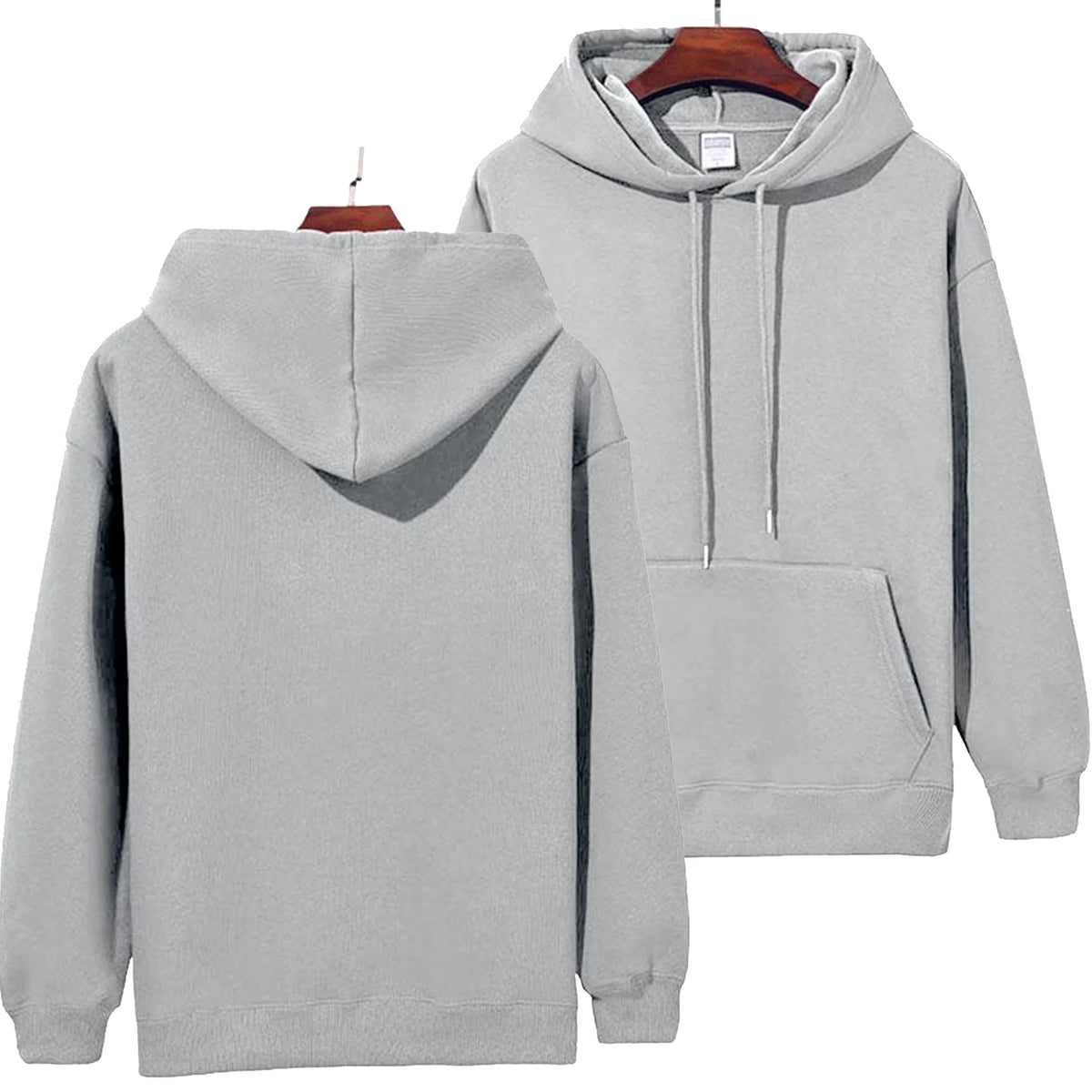 DIY Pattern Custom LOGO 16.9 oz 480 g/m² Heavy Cotton Plus Velvet Hooded Sweater Men's Thick Black Polar Fleece Pullover