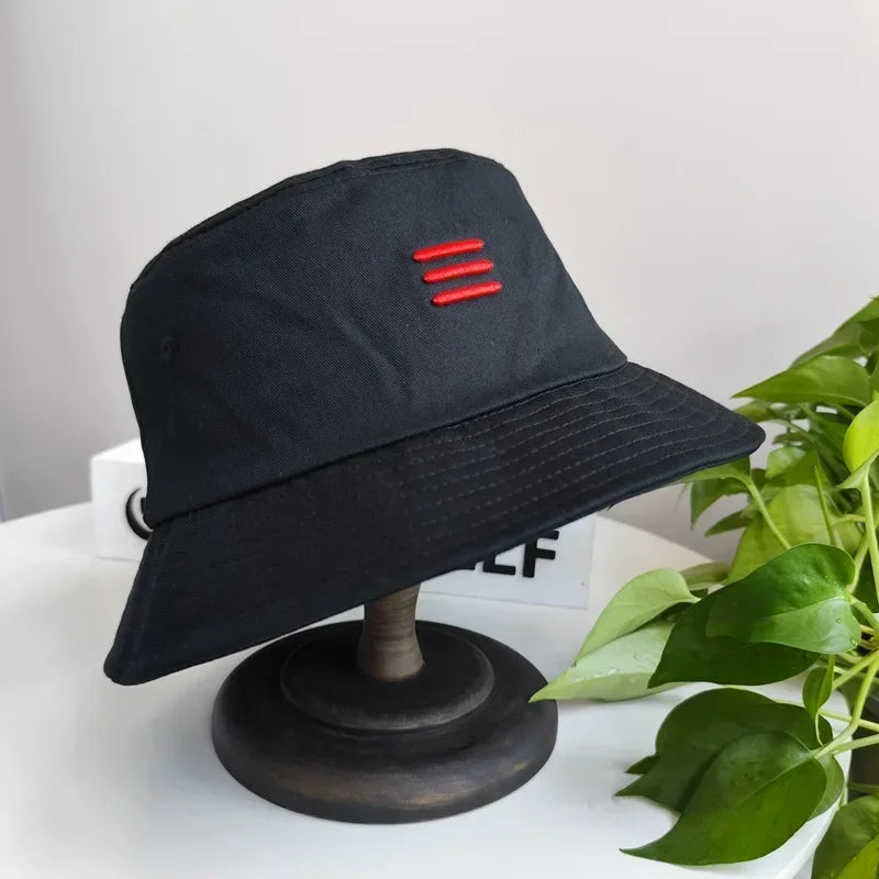 Male and female big head circumference 63cm fisherman hat black basin hat men's trendy plus size big head large sun hat