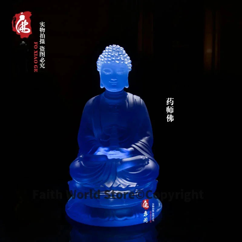 21CM tall # Greco-Buddhist HOME Temple Talisman efficacious family Protection # Nepal, Tibet, the Medicine Buddha statue