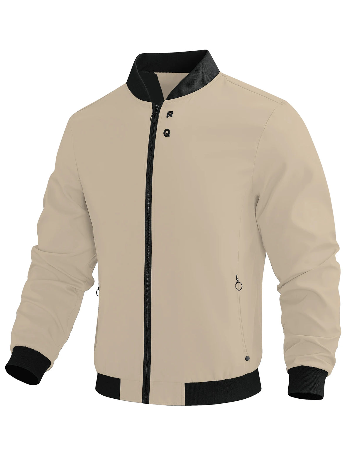 Spring and Autumn Men's 2024 New Sports Business Commuting Casual Jacket Solid Color Loose Trendy Men's Outerwear Casual Easiest