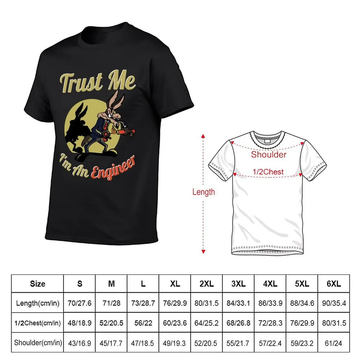 TRUST ME IM AN ENGINEER T-Shirt graphics plus sizes mens graphic t-shirts big and tall
