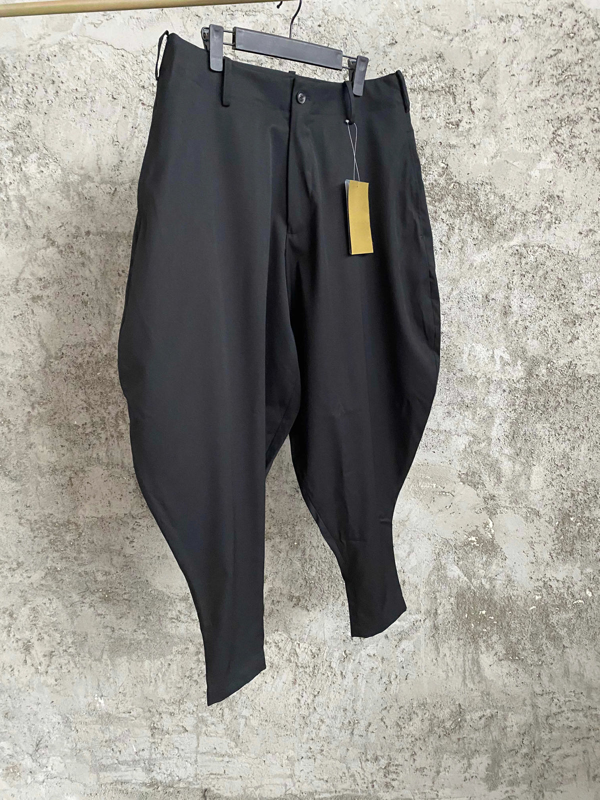 TOP-YAMAMOTO wool silhouette lantern pants, skinny pants, hip-hop street CDG men's pants