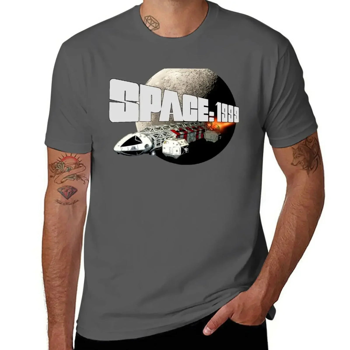 SPACE 1999- Eagle Transporter T-Shirt boys animal print shirt t-shirts man mens big and tall t shirts