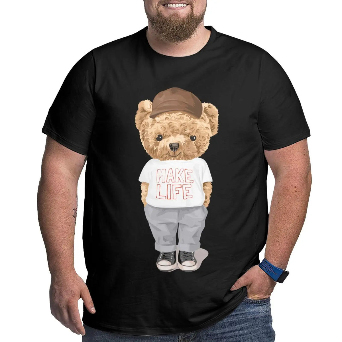 Dinosaur Park Graphic T-shirts for Big and Tall Man Plus Size T Shirts for Big and Tall Man Oversize Top Tees 1X-6X
