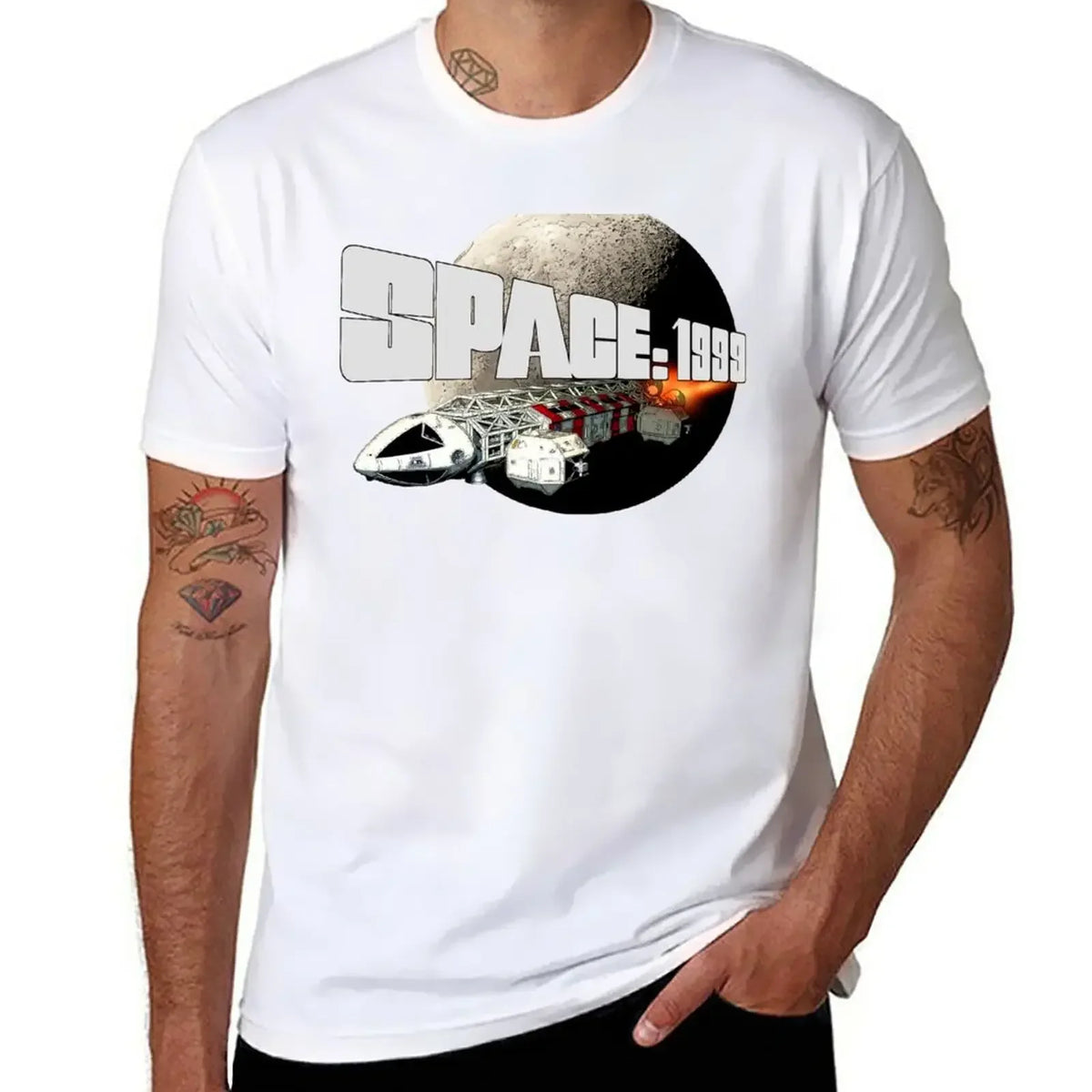 SPACE 1999- Eagle Transporter T-Shirt boys animal print shirt t-shirts man mens big and tall t shirts