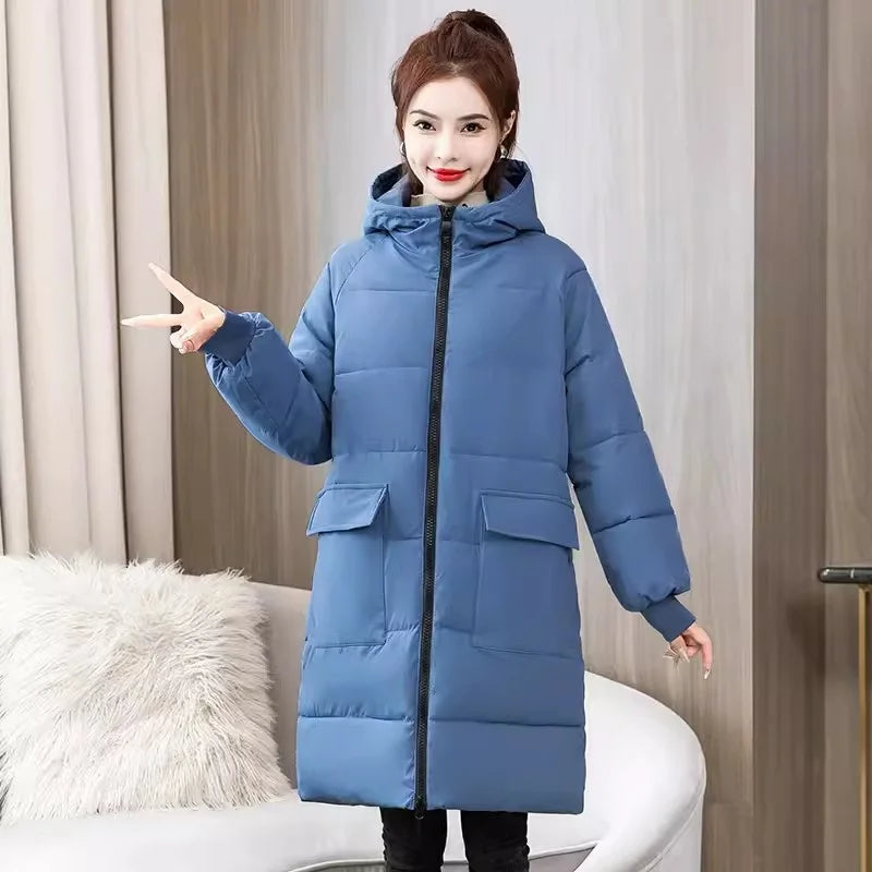 Super Large Size Winter Coat Women's Cotton-padded Jacket Oversize Loose Parkas Hooded Thicken Overcoat Plus Size XL-8XL