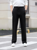 Big Tall Men's Pants High Quality Waist Casual Trouser Male Super Extra Long Length 130cm 200 Cm 205cm Size Non-Iron Thin Youth